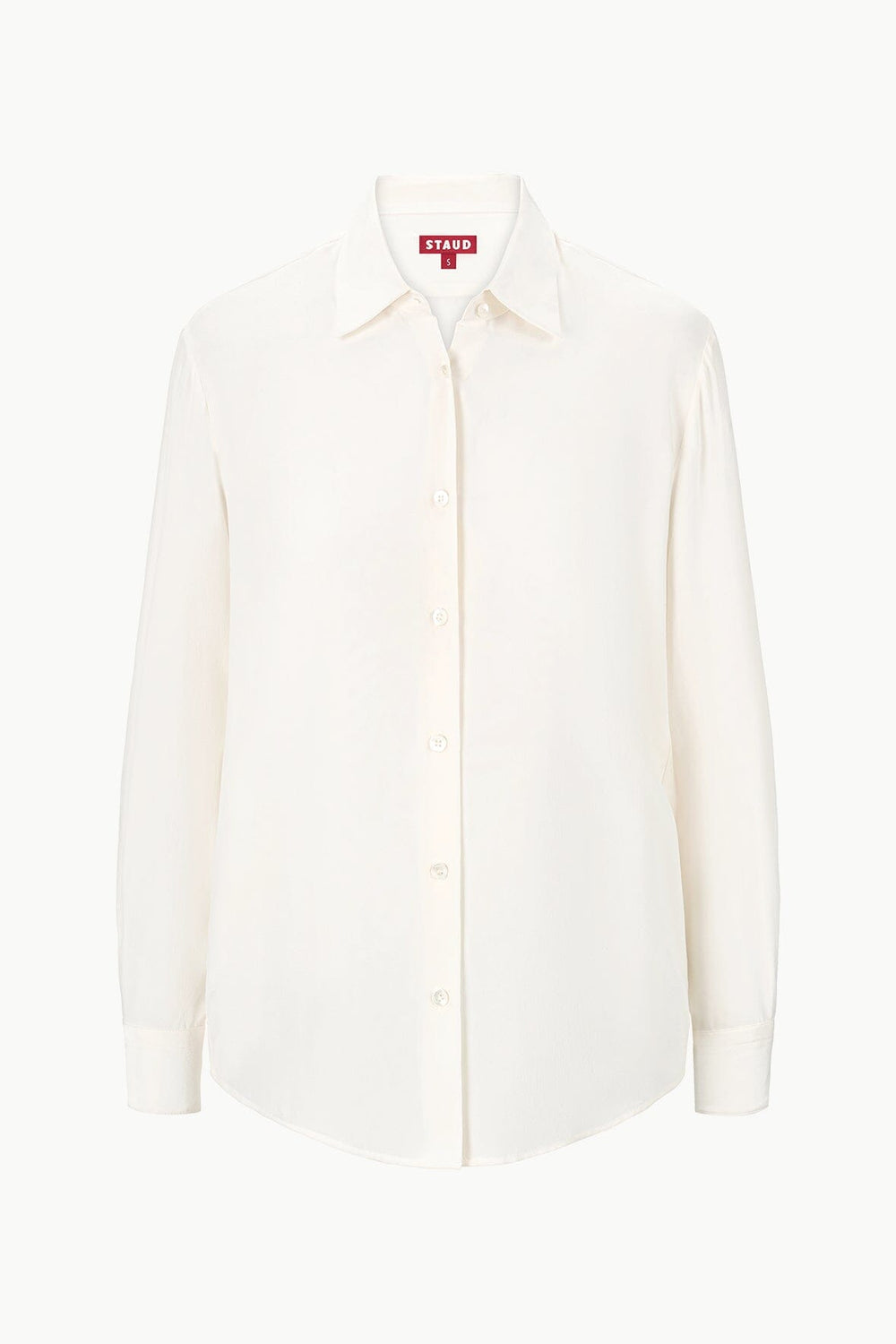 ROXBURY SILK SHIRT IVORY - STAUD outlet
