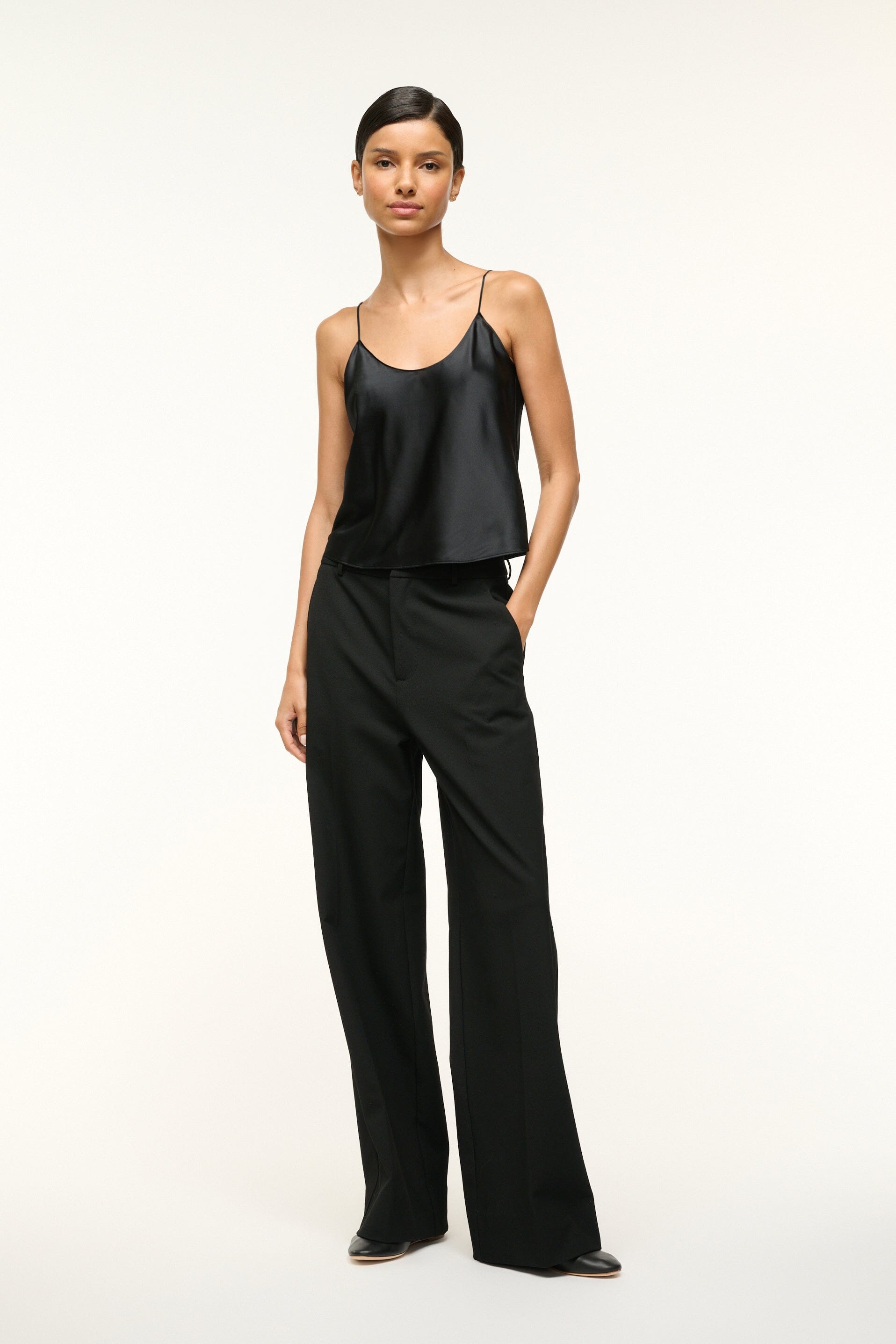 DURAND SILK CAMI BLACK - STAUD near me