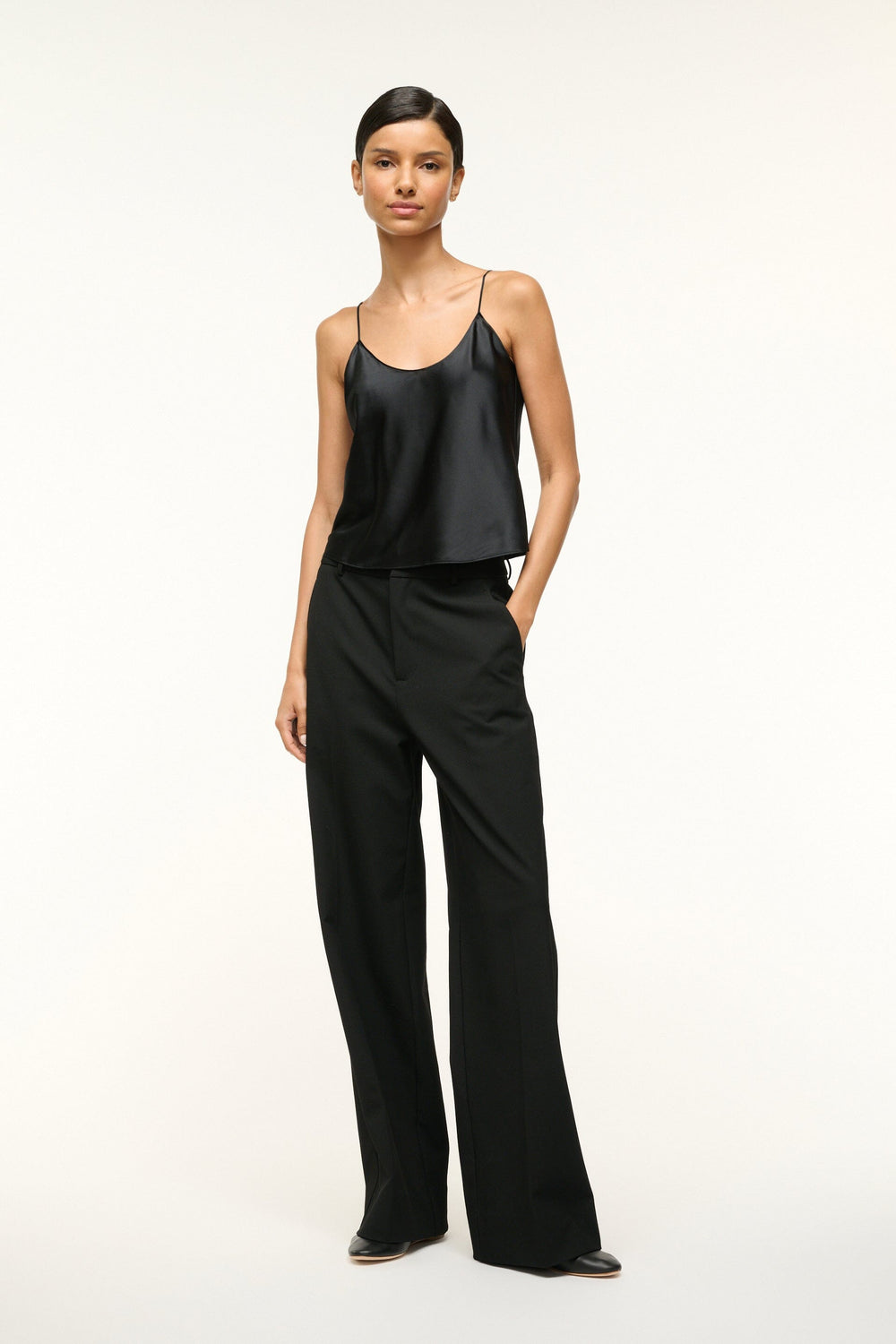 DURAND SILK CAMI BLACK - STAUD near me