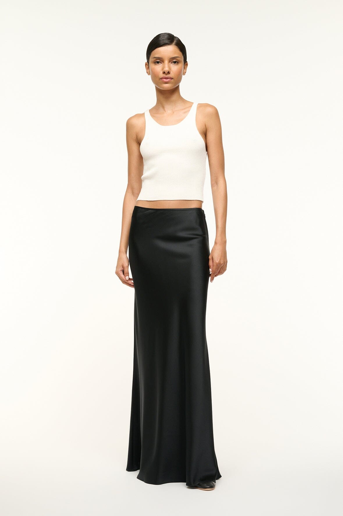 ODIN SILK SKIRT BLACK - STAUD near me