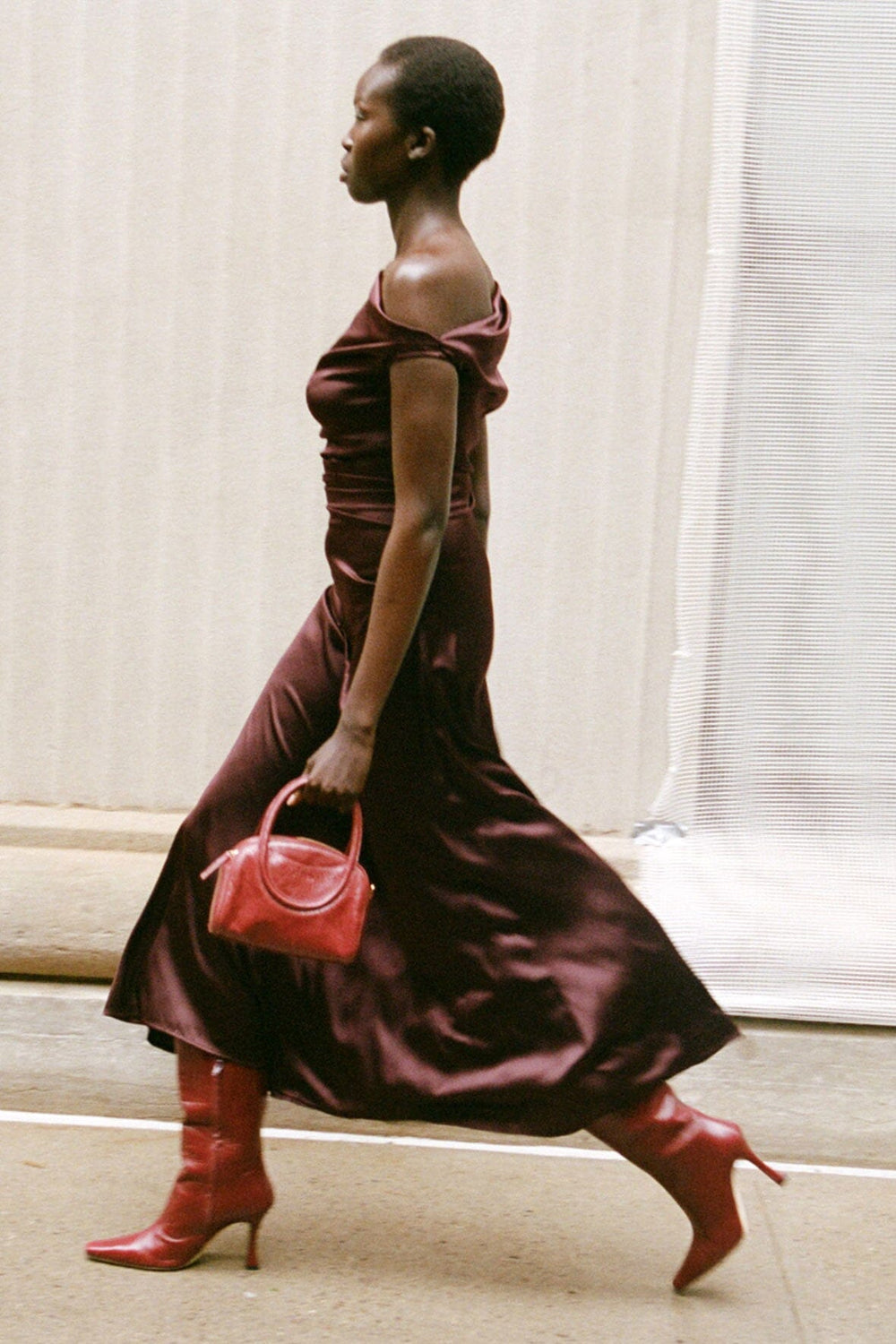 PHARE DRESS MERLOT - STAUD US