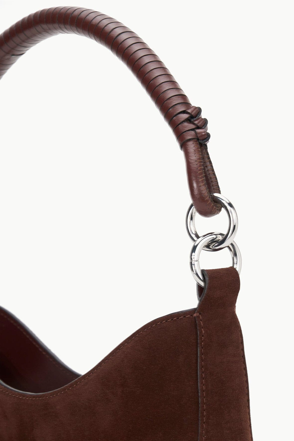 MEL SHOULDER BAG MAHOGANY - STAUD for sale