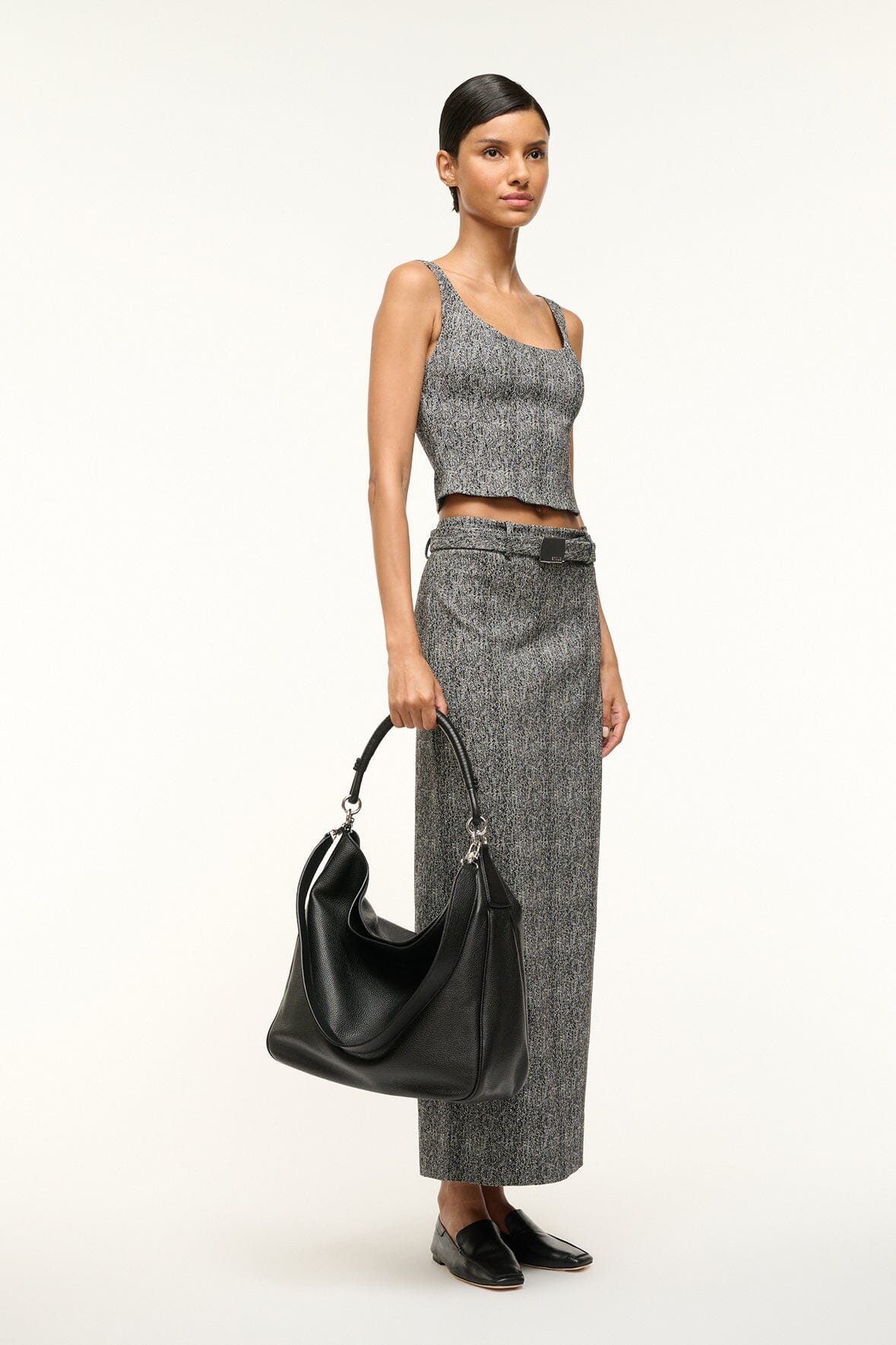 PERRY HOBO BLACK - STAUD sale