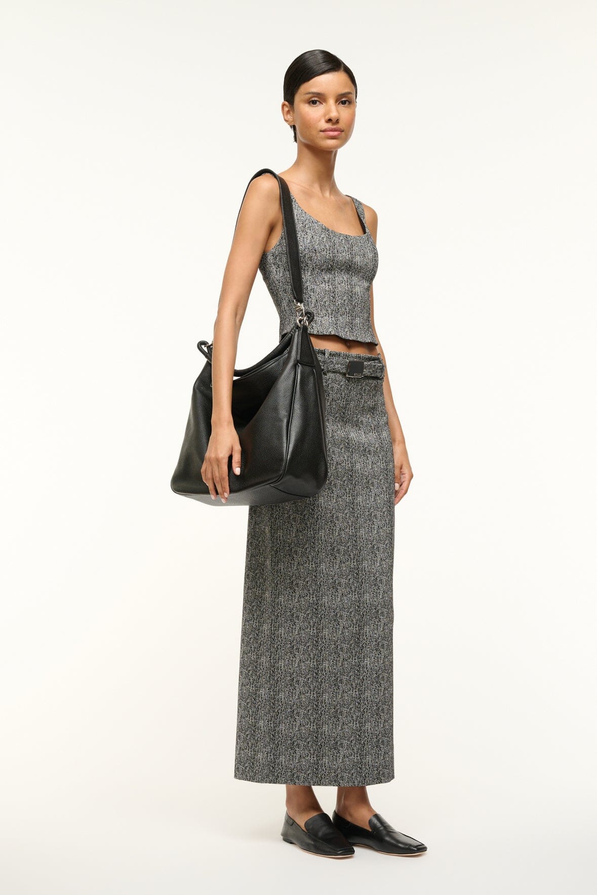 PERRY HOBO BLACK - STAUD sale