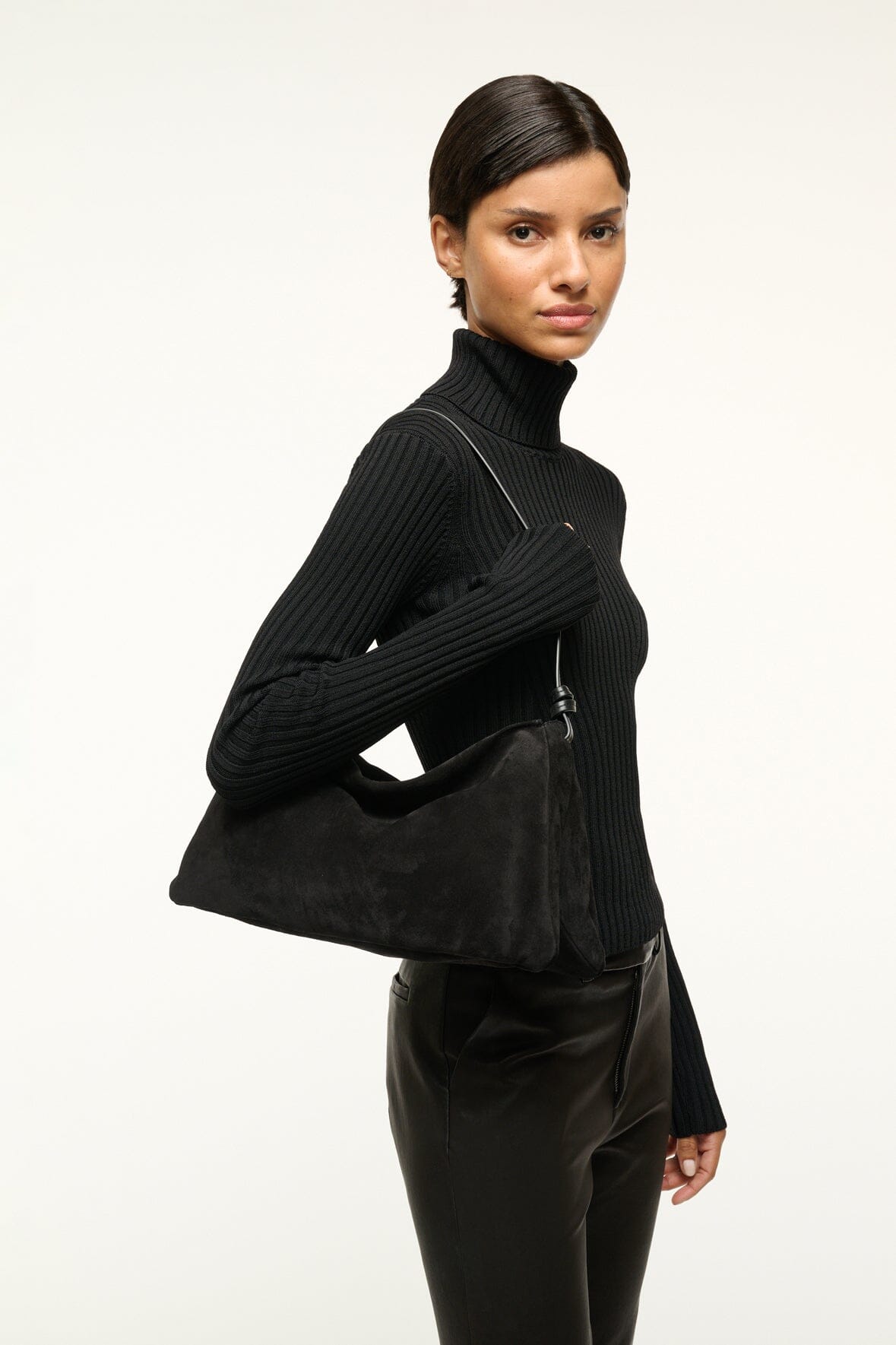 WALLY SHOULDER BAG BLACK - STAUD outlet