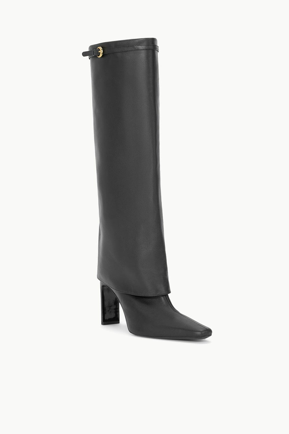 WALLY FOLDOVER HIGH HEEL BOOT BLACK - STAUD outlet