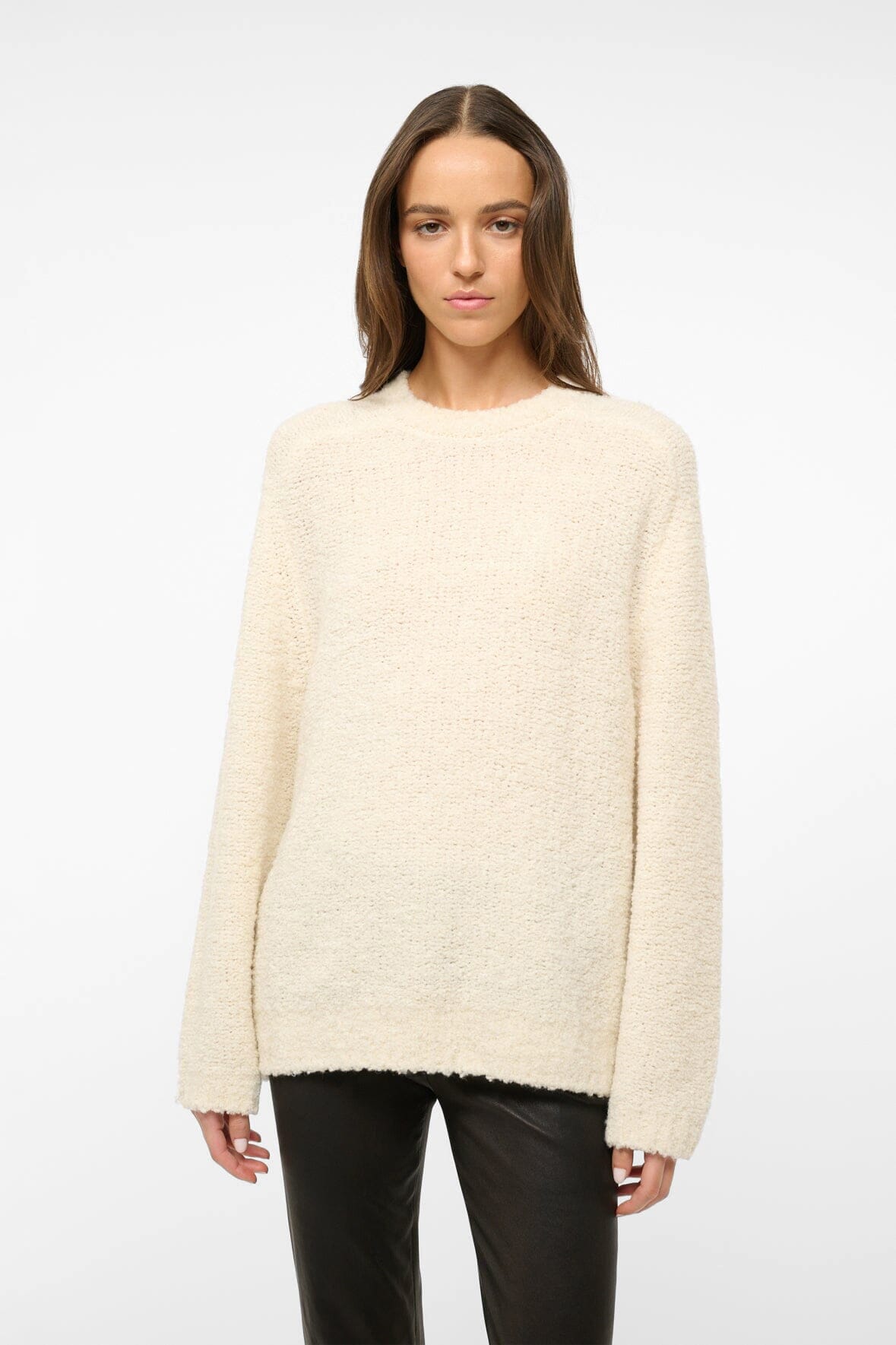 SIREN SWEATER IVORY - STAUD for sale