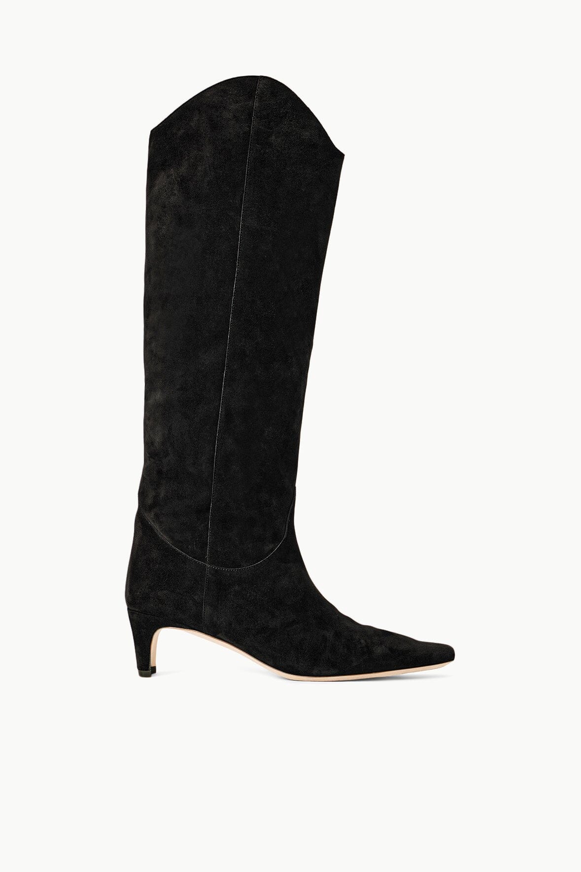 WESTERN WALLY BOOT BLACK SUEDE - STAUD sale