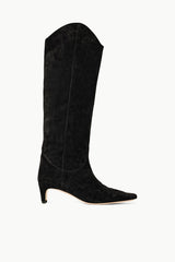 WESTERN WALLY BOOT BLACK SUEDE - STAUD sale
