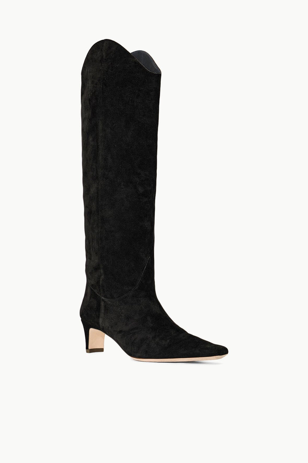 WESTERN WALLY BOOT BLACK SUEDE - STAUD sale