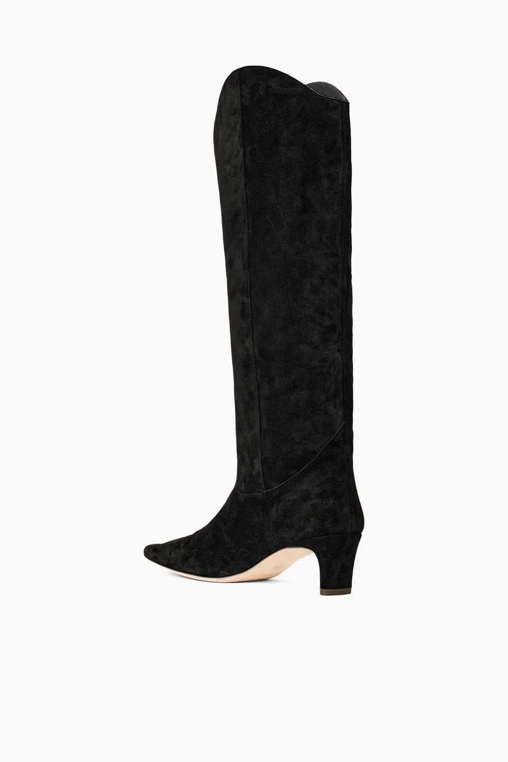 WESTERN WALLY BOOT BLACK SUEDE - STAUD sale
