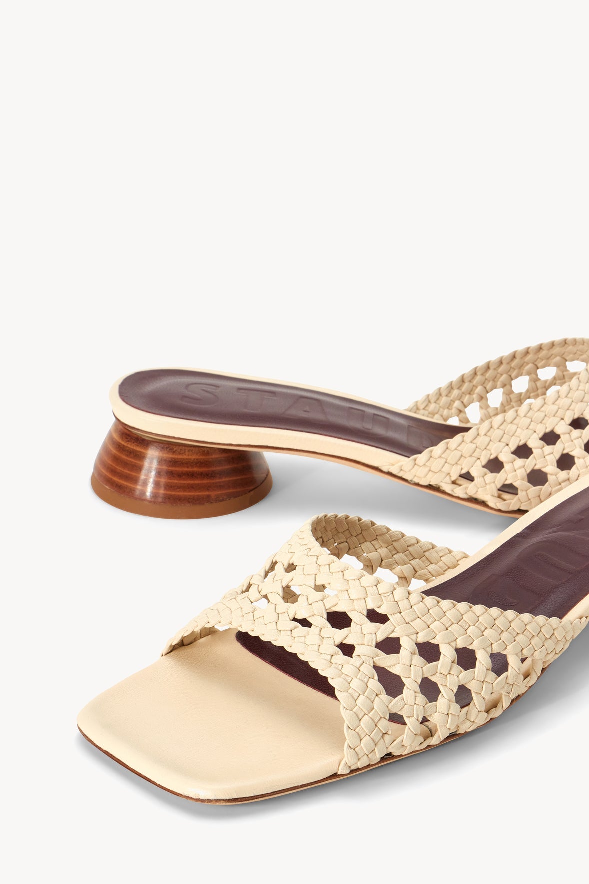 SIMONE CROCHET HEEL CREAM - STAUD outlet