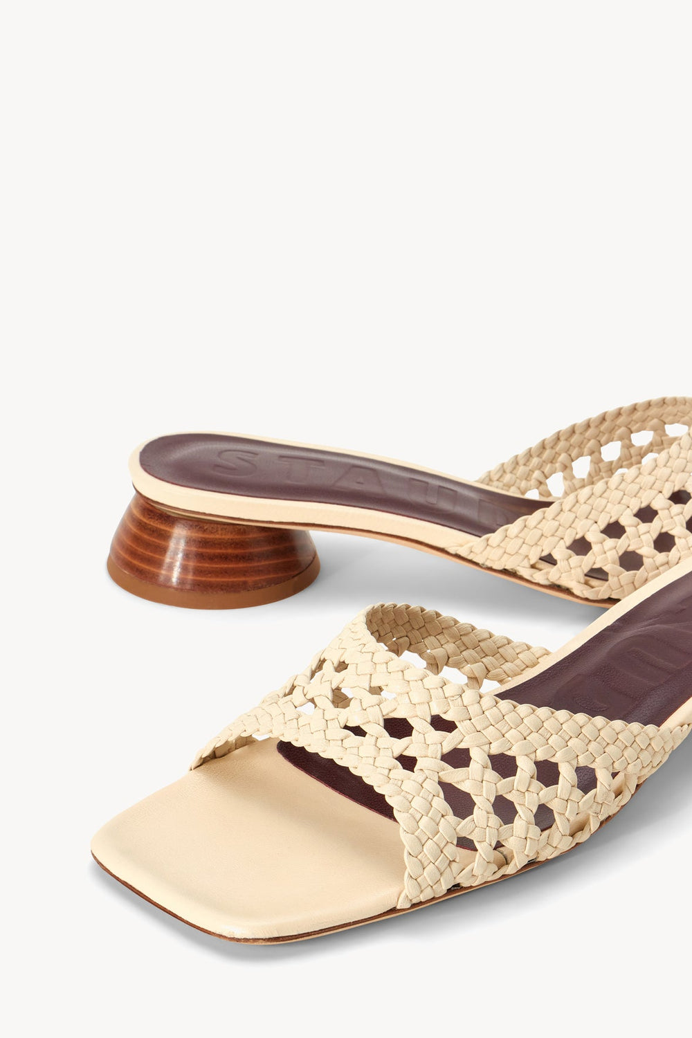 SIMONE CROCHET HEEL CREAM - STAUD outlet
