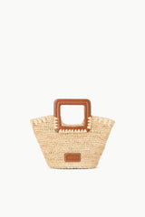 SHIRLEY RAFFIA MINI BUCKET NATURAL TAN - STAUD US