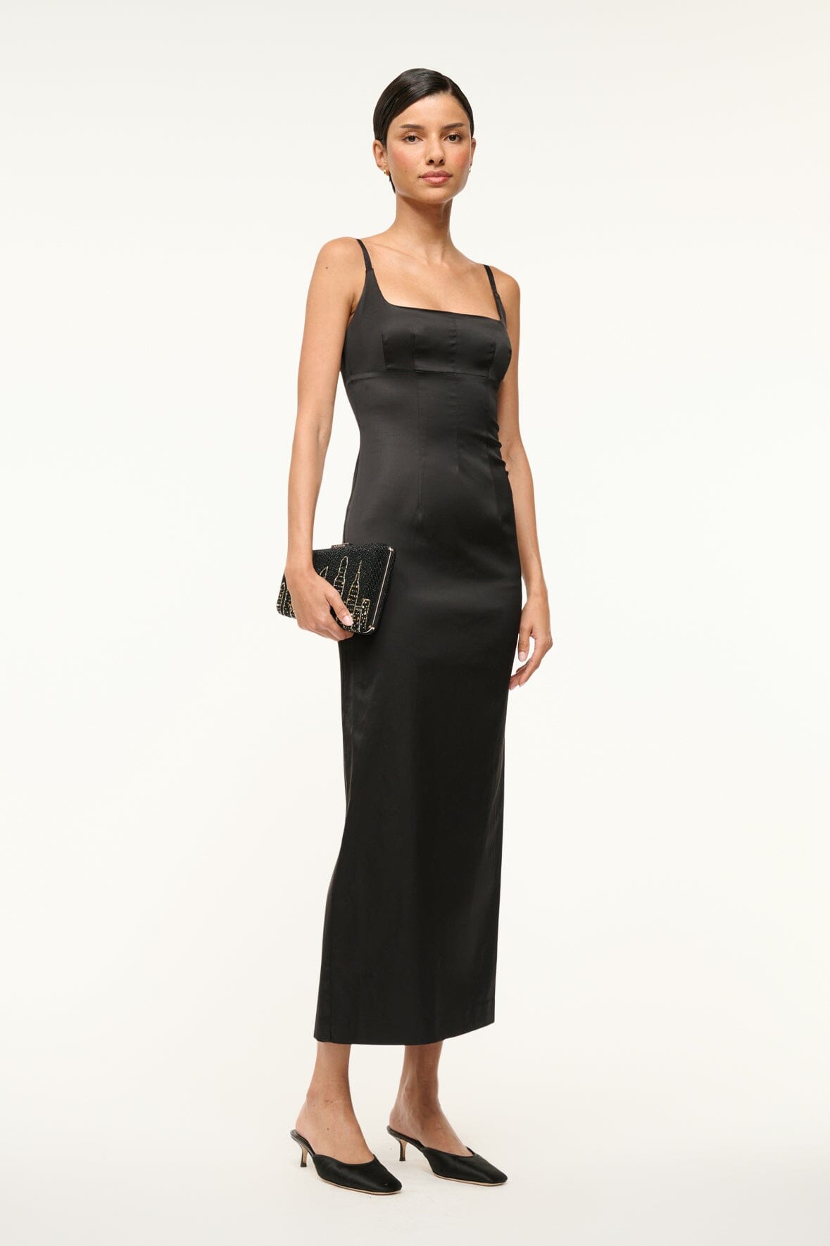 CARMELLA BEADED CLUTCH NYC SKYLINE - STAUD online
