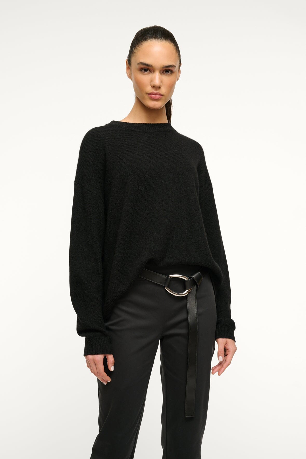 30MM WRAP BELT BLACK SILVER - STAUD online