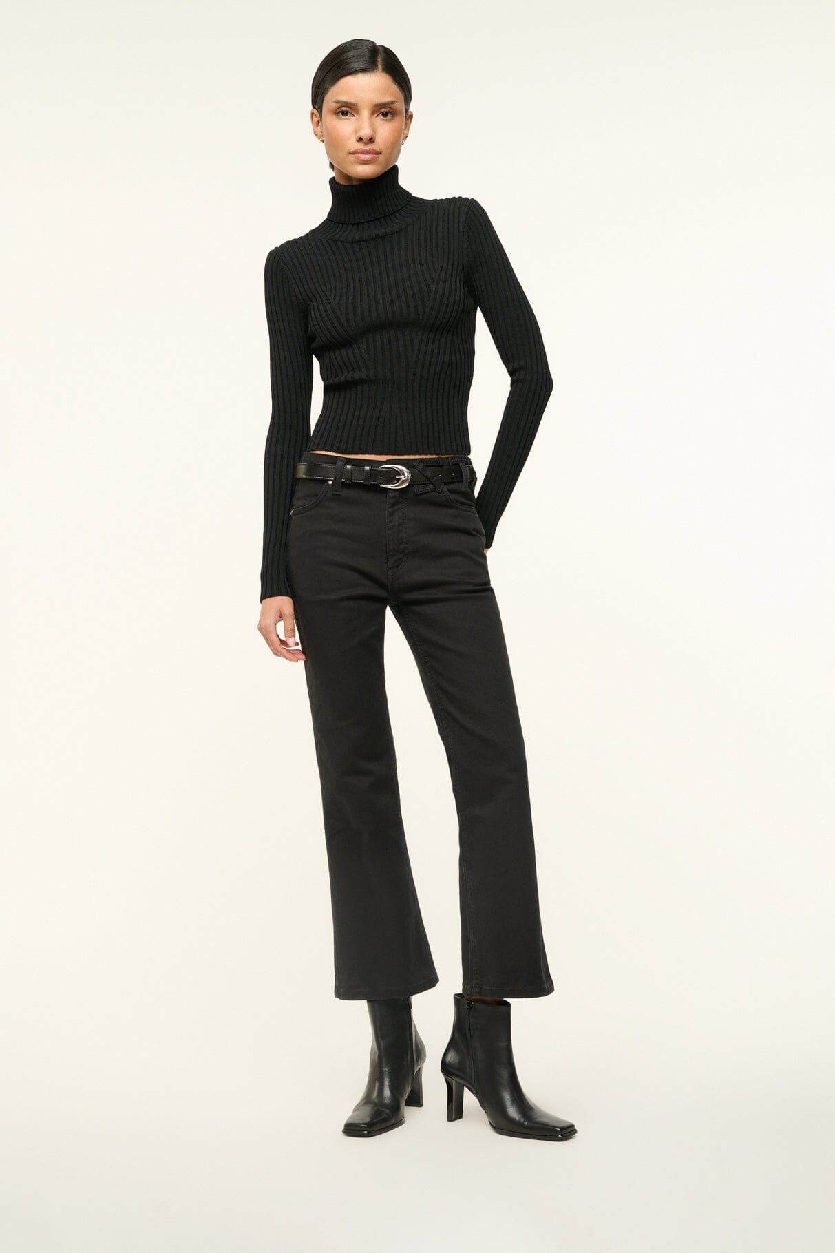 HENDRIX ANKLE BOOT BLACK - STAUD US