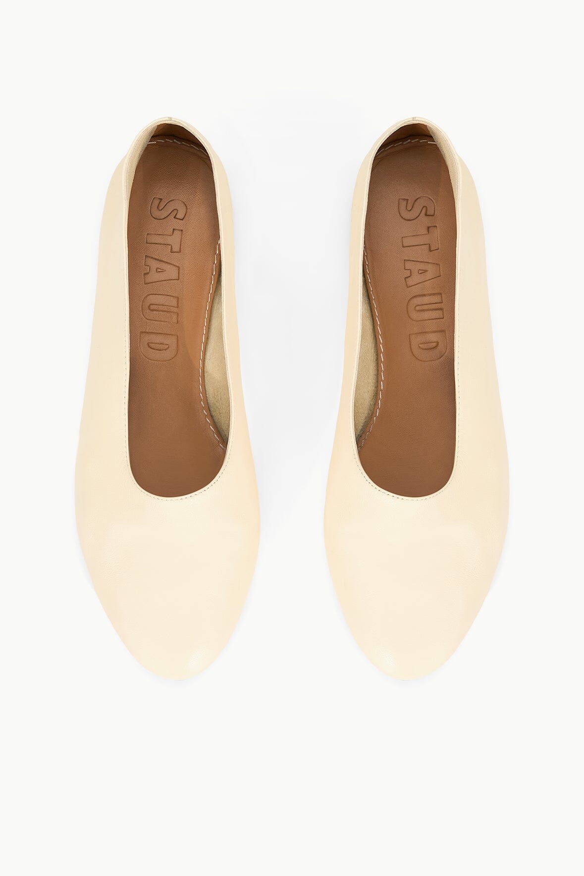 ALBA BALLET FLAT CREAM - STAUD outlet