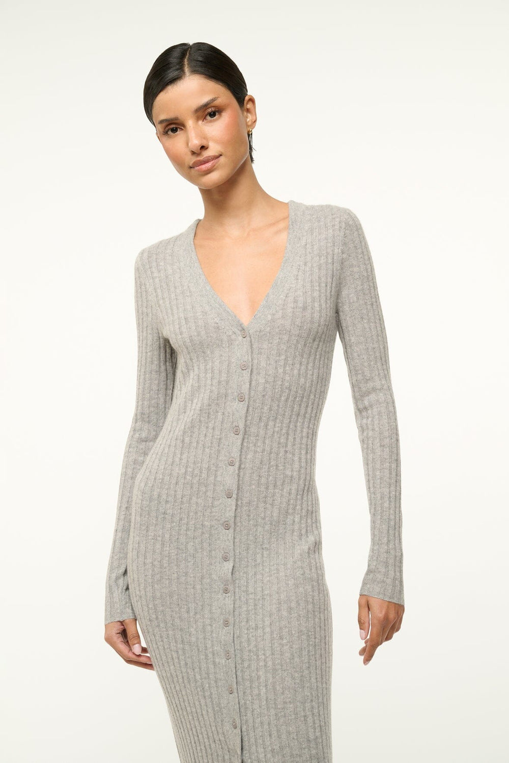 SHOKO CASHMERE SWEATER HEATHER GREY - STAUD near me