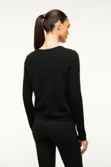 MIDNIGHT CASHMERE CARDIGAN BLACK - STAUD outlet