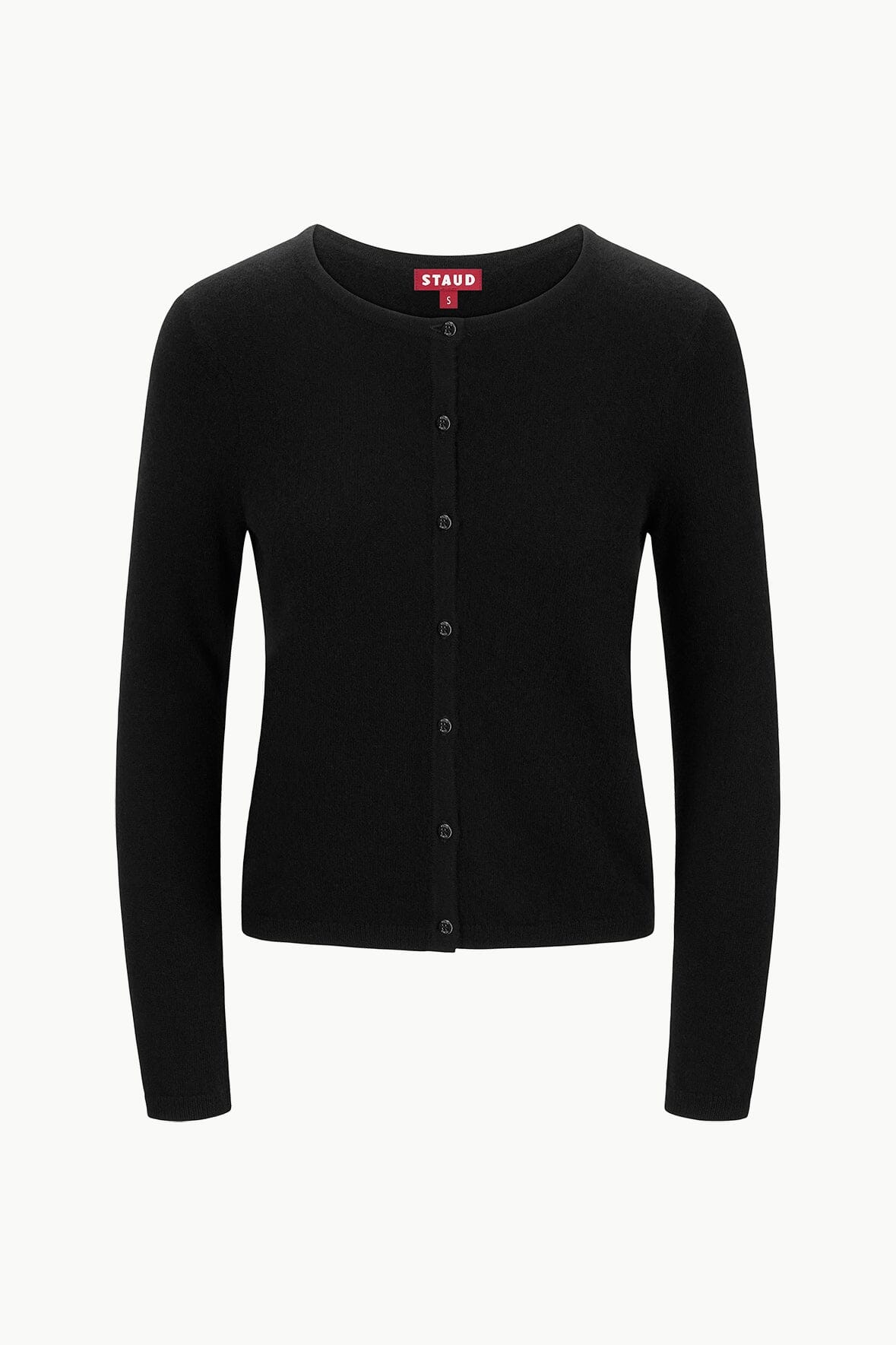 MIDNIGHT CASHMERE CARDIGAN BLACK - STAUD outlet