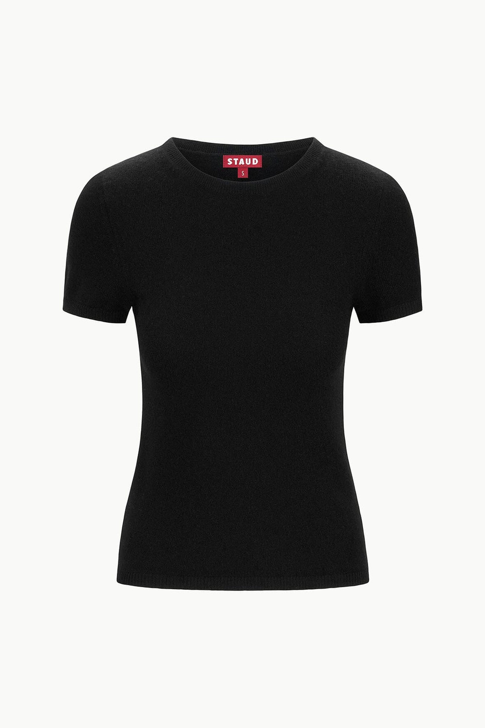 EASY CASHMERE TEE BLACK - STAUD online