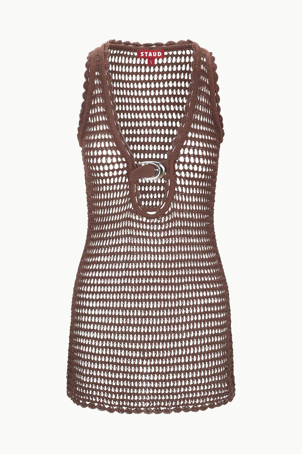 ANOK DRESS DARK CHOCOLATE - STAUD outlet