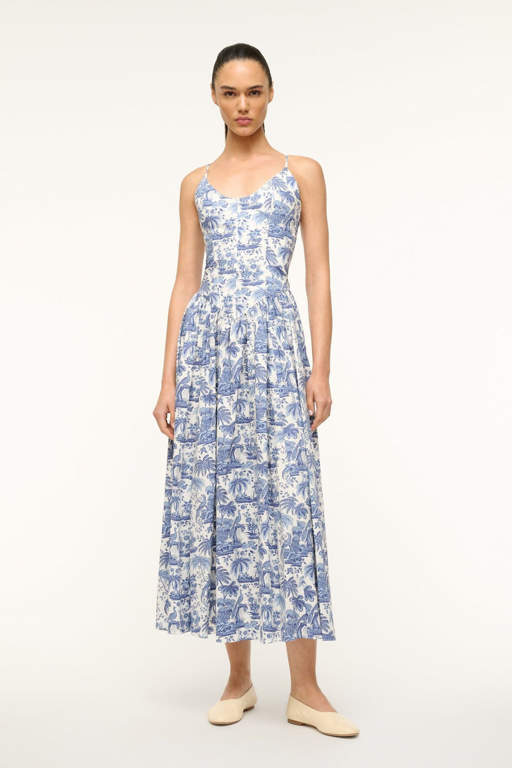 DENA DRESS BLUE TOILE - STAUD near me