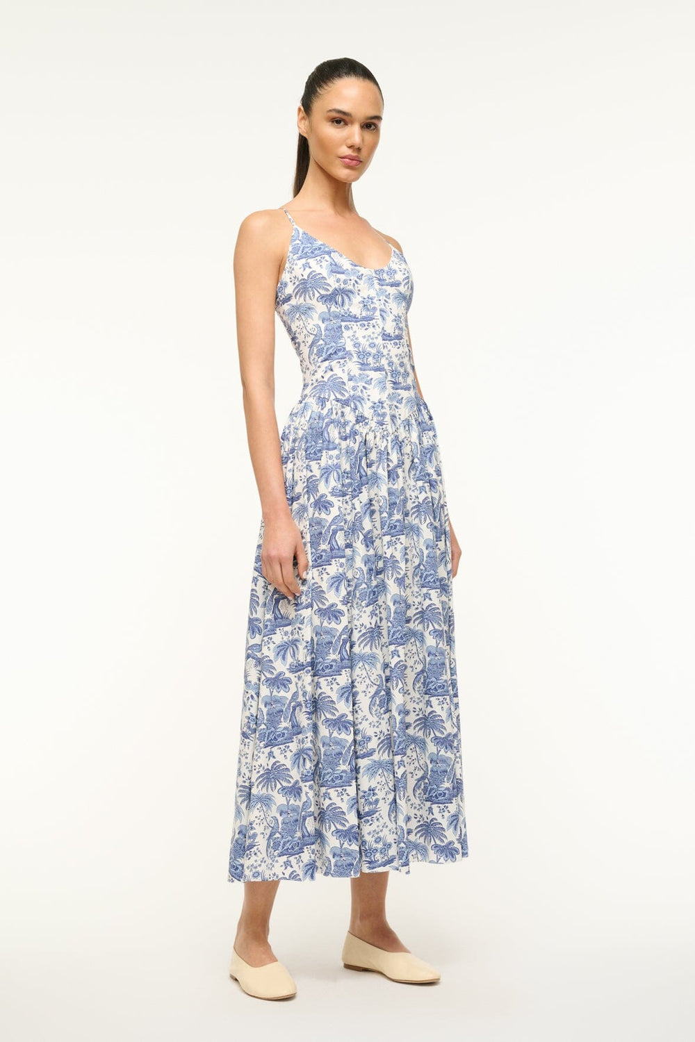 DENA DRESS BLUE TOILE - STAUD near me