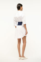 MICHELLE DRESS WHITE NAVY - STAUD online