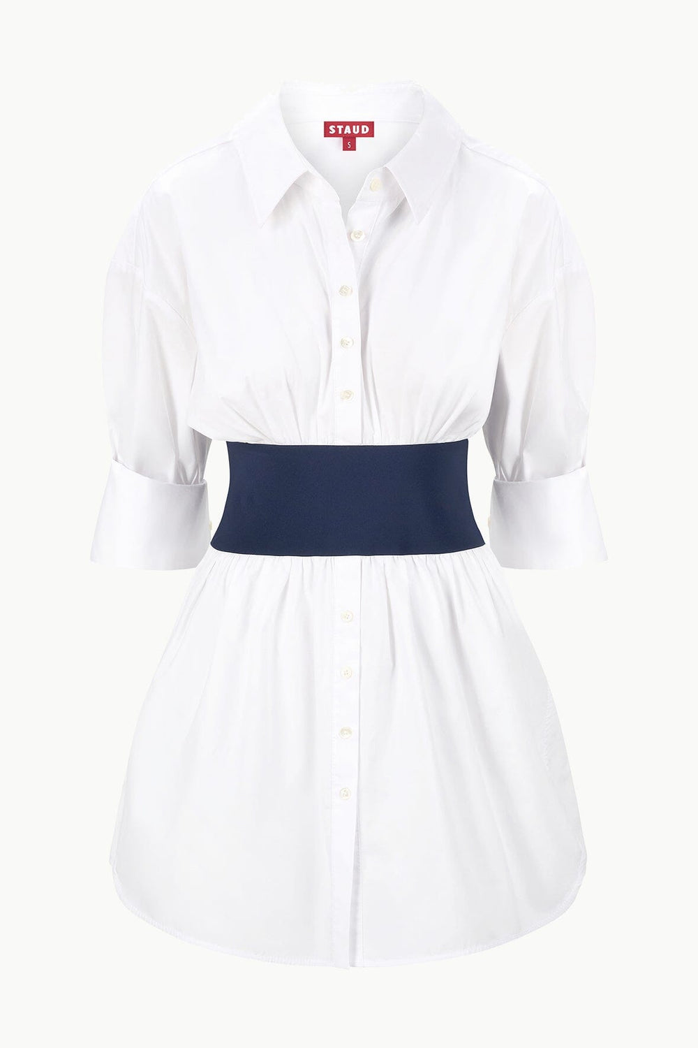 MICHELLE DRESS WHITE NAVY - STAUD online