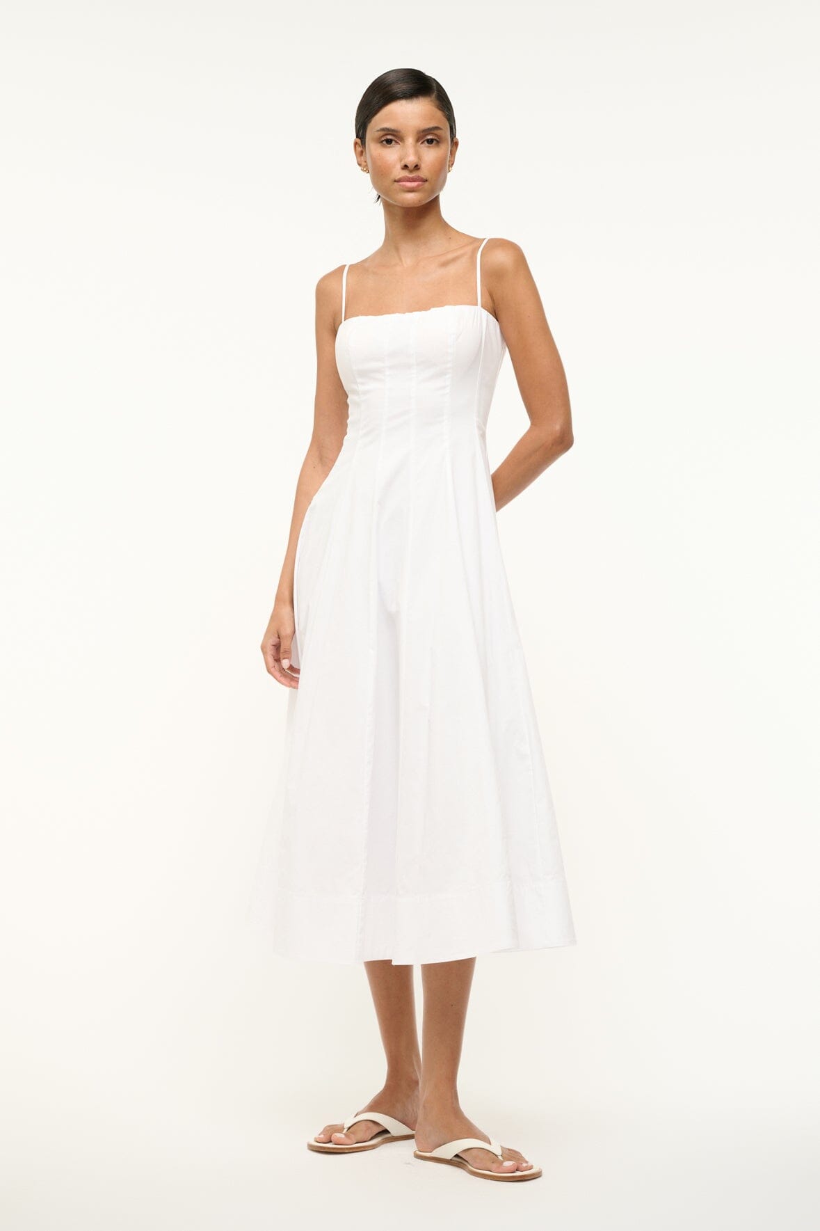 WYLIE DRESS WHITE - STAUD for sale