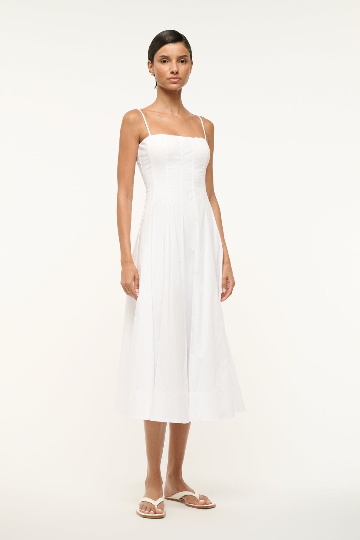 WYLIE DRESS WHITE - STAUD for sale