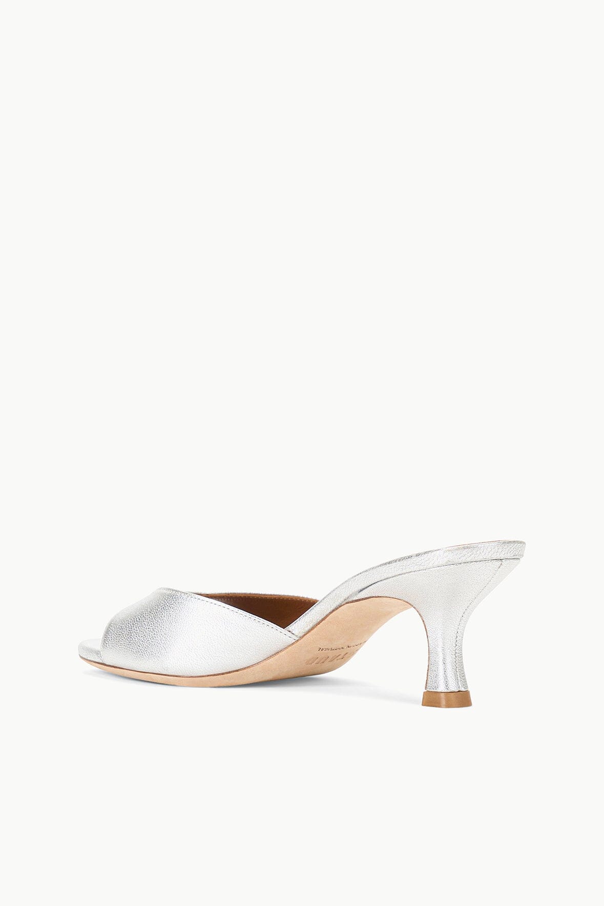 BRIGITTE MULE SILVER SATIN - STAUD sale