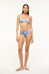 JO BALCONETTE BIKINI TOP BLUE TOILE - STAUD sale