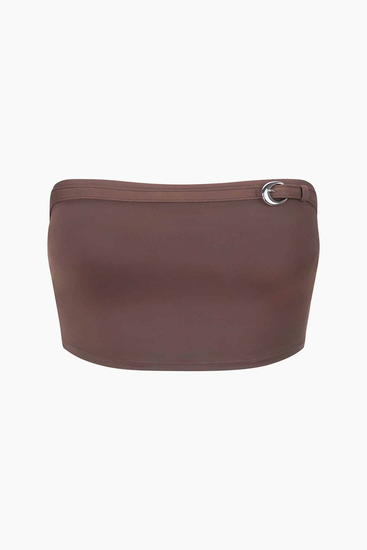JUNO BIKINI TOP DARK CHOCOLATE - STAUD sale