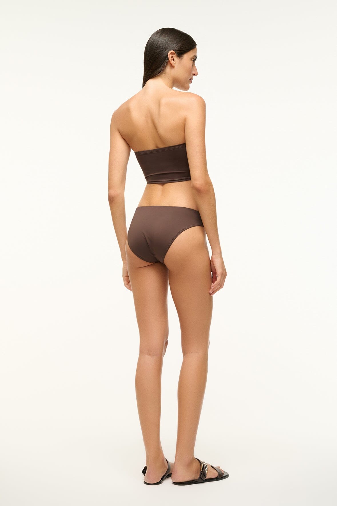GEMMA BIKINI BOTTOM DARK CHOCOLATE - STAUD near me