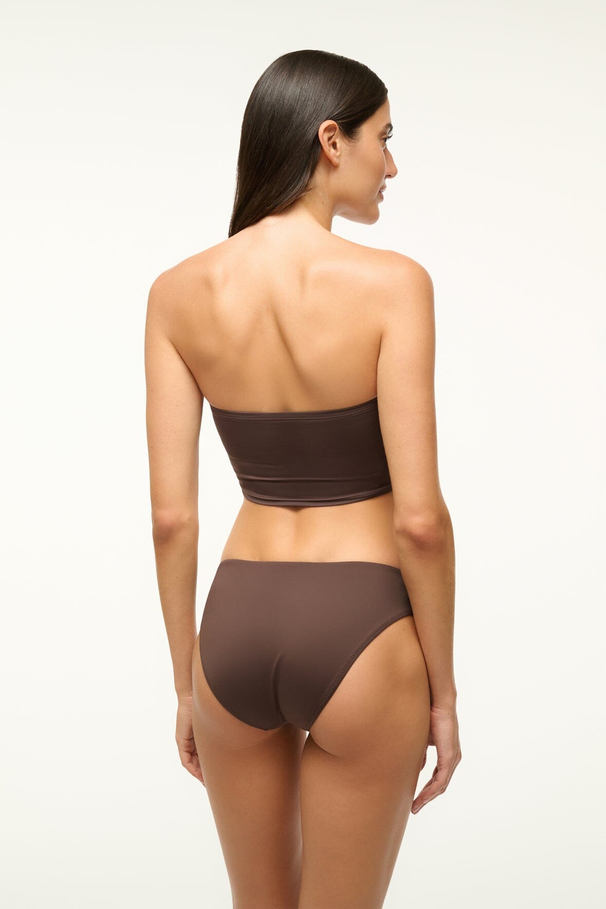 GEMMA BIKINI BOTTOM DARK CHOCOLATE - STAUD near me