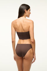 GEMMA BIKINI BOTTOM DARK CHOCOLATE - STAUD near me