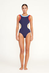 DOLCE ONE PIECE NAVY COLORBLOCK 1 - STAUD online