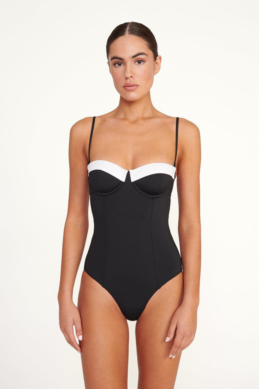 MAEVE ONE PIECE BLACK/WHITE 1 - STAUD outlet