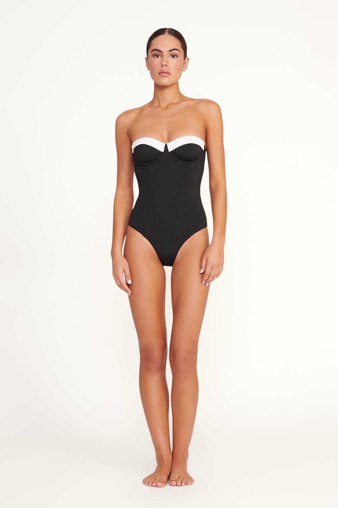 MAEVE ONE PIECE BLACK/WHITE 1 - STAUD outlet