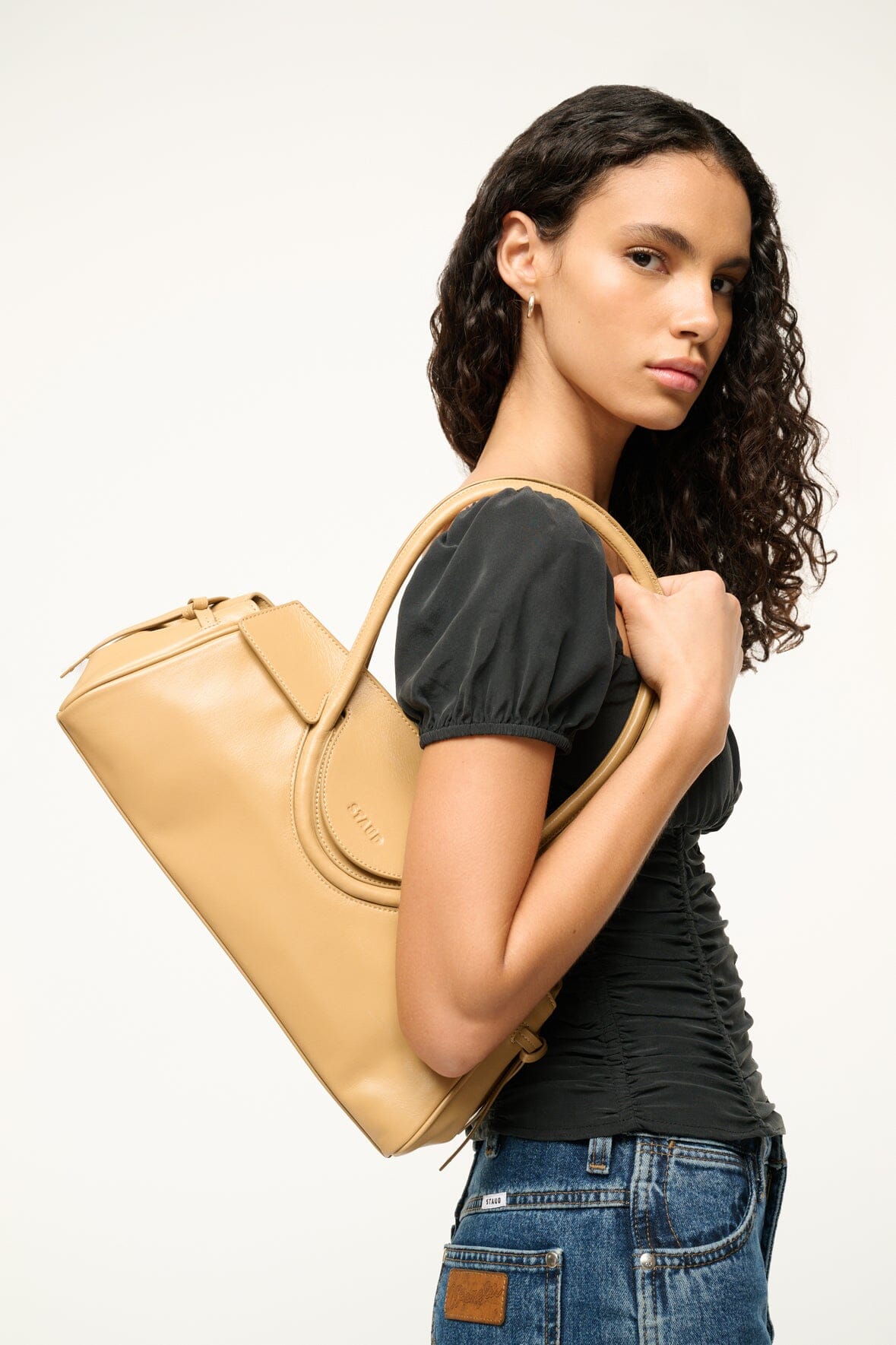 MAUDE SHOULDER BAG CAMEL - STAUD near me