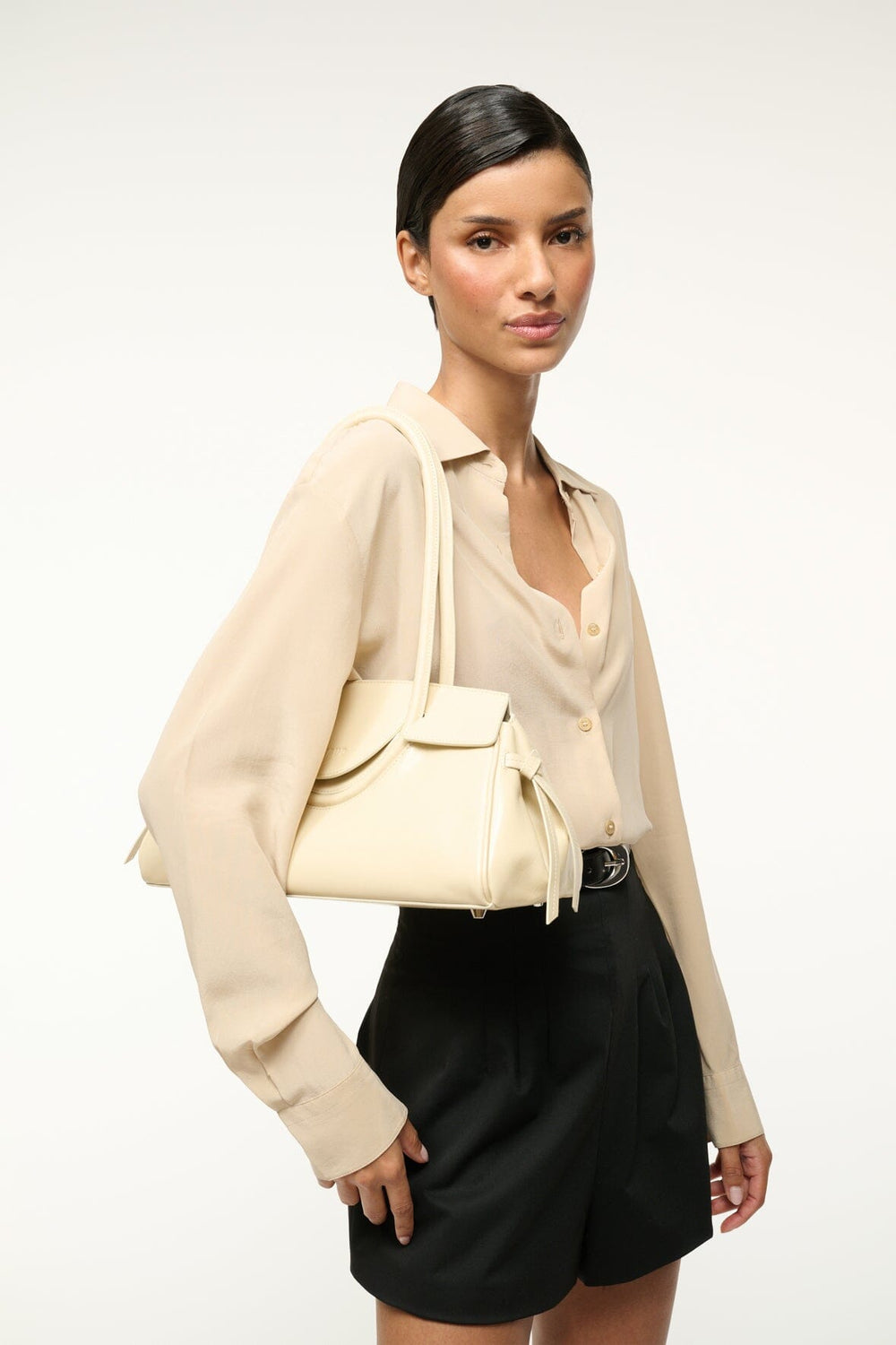 MAUDE SHOULDER BAG CREAM - STAUD online