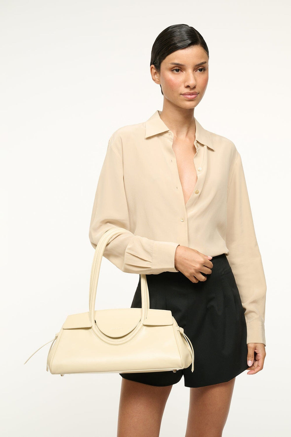 MAUDE SHOULDER BAG CREAM - STAUD online