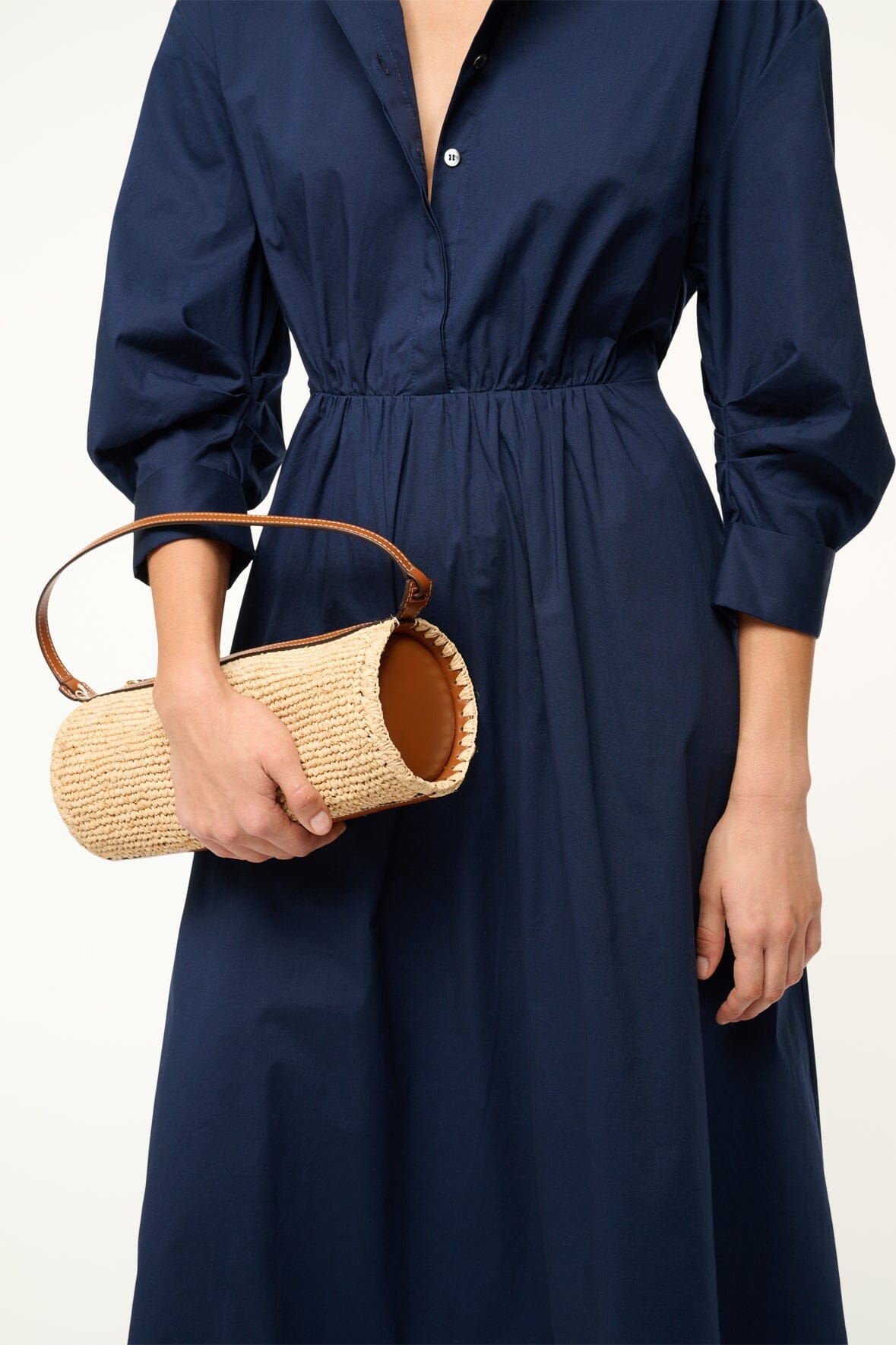 MINI TARU RAFFIA BAG NATURAL TAN - STAUD near me