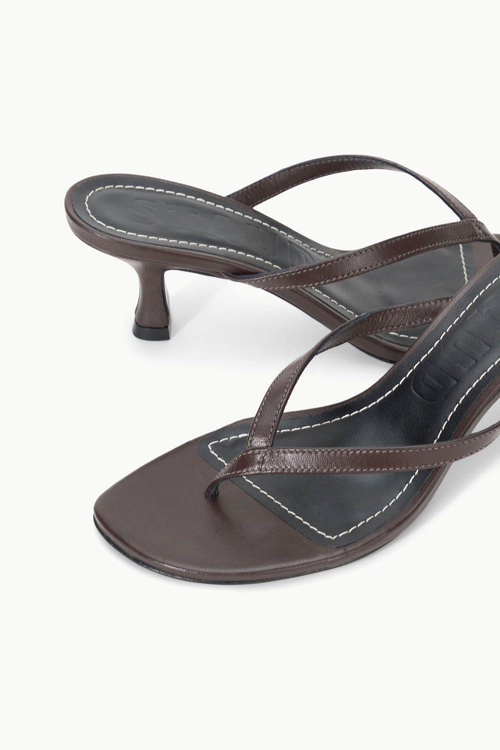 FREJA THONG KITTEN HEEL ESPRESSO - STAUD for sale
