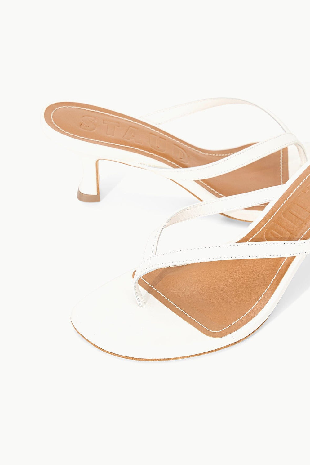 FREJA THONG KITTEN HEEL PAPER - STAUD outlet