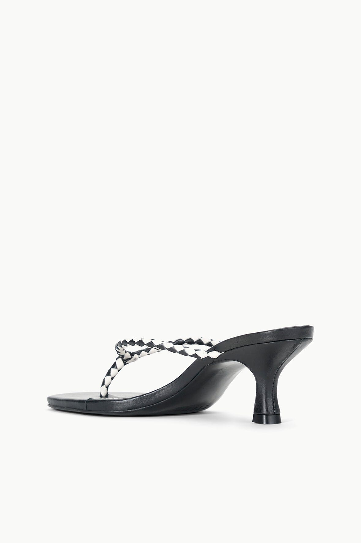 FREJA THONG KITTEN HEEL BLACK PAPER - STAUD online