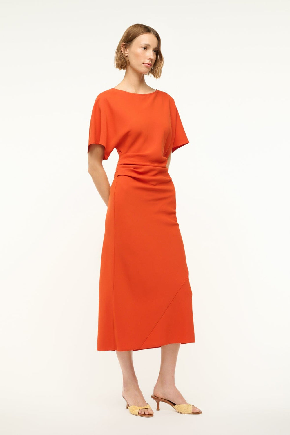 AMELIE DRESS CAYENNE - STAUD US